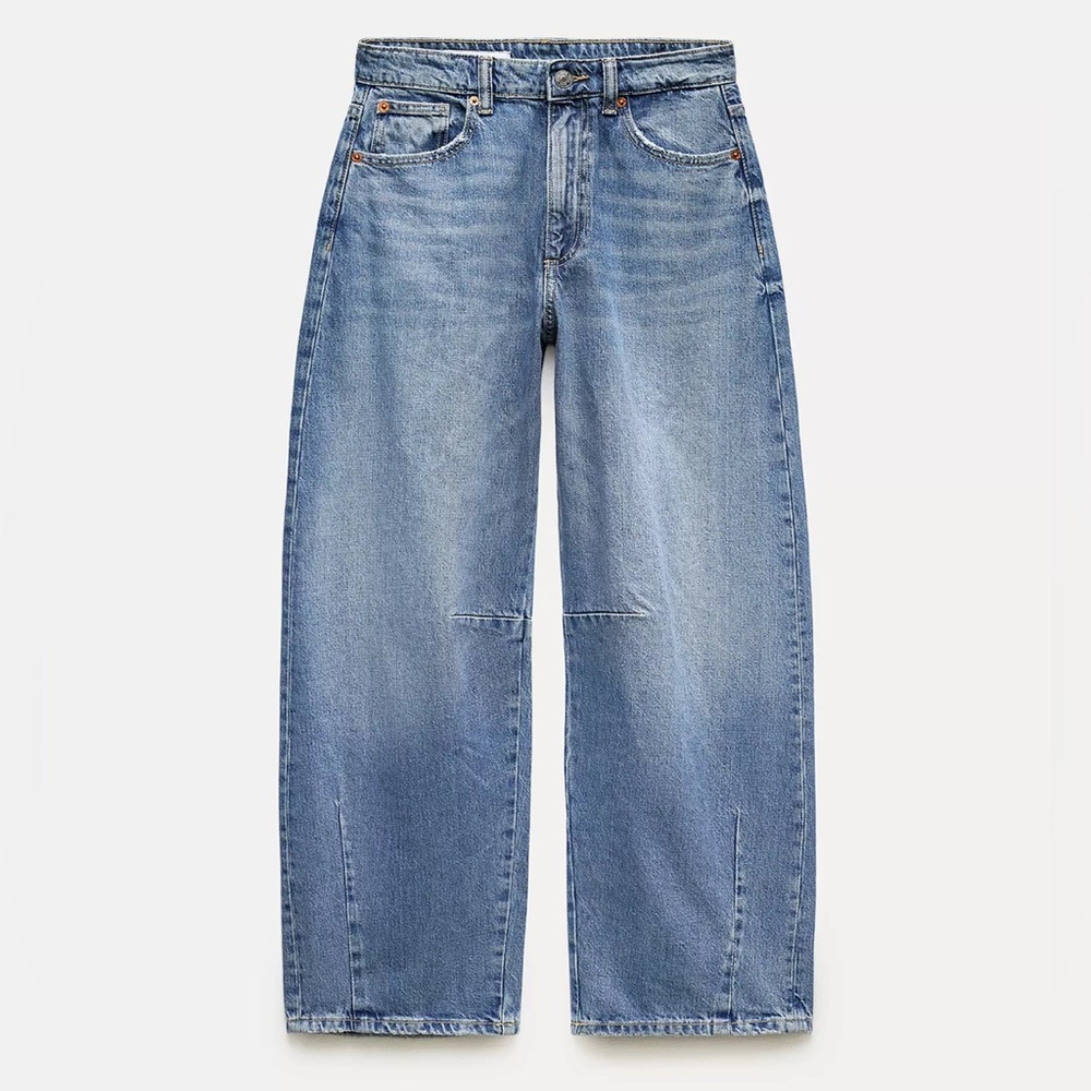 Women’s Zara Blue Barrel Jeans